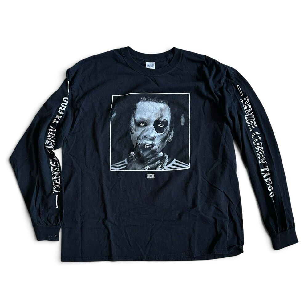 Denzel Curry TABOO 2018 Tour Long-Sleeve Tee XL Gildan RAP TEE Metal Carol City